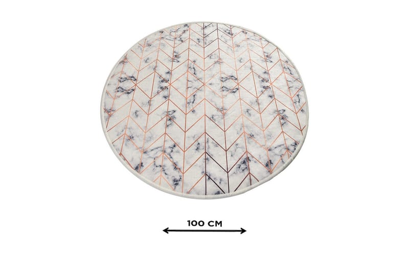 Chilai Home Bademåtte 100 Rund - Multifarvet - Tekstiler - Tæpper - Badeværelsesmåtte