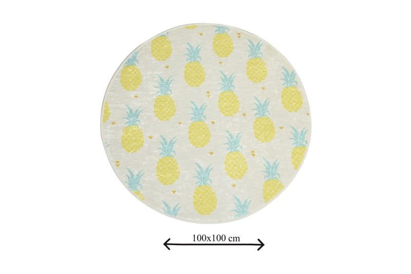 Chilai Home Bademåtte 100 Rund - Multifarvet - Tekstiler - Tæpper - Badeværelsesmåtte