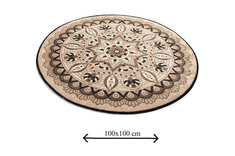 Chilai Home Bademåtte 100 Rund - Multifarvet - Tekstiler - Tæpper - Badeværelsesmåtte