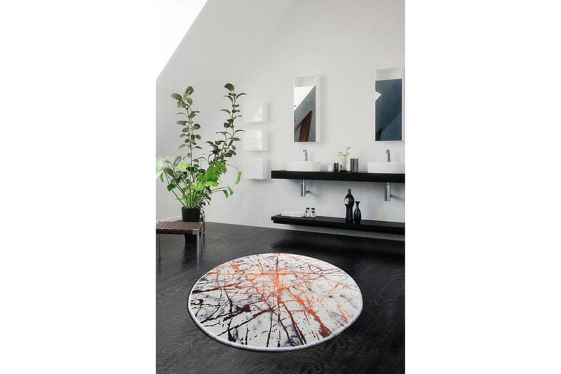 Chilai Home Bademåtte 100 Rund - Multifarvet - Tekstiler - Tæpper - Badeværelsesmåtte