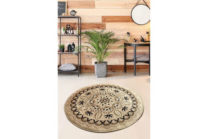 Chilai Home Bademåtte 100 Rund - Multifarvet - Tekstiler - Tæpper - Badeværelsesmåtte