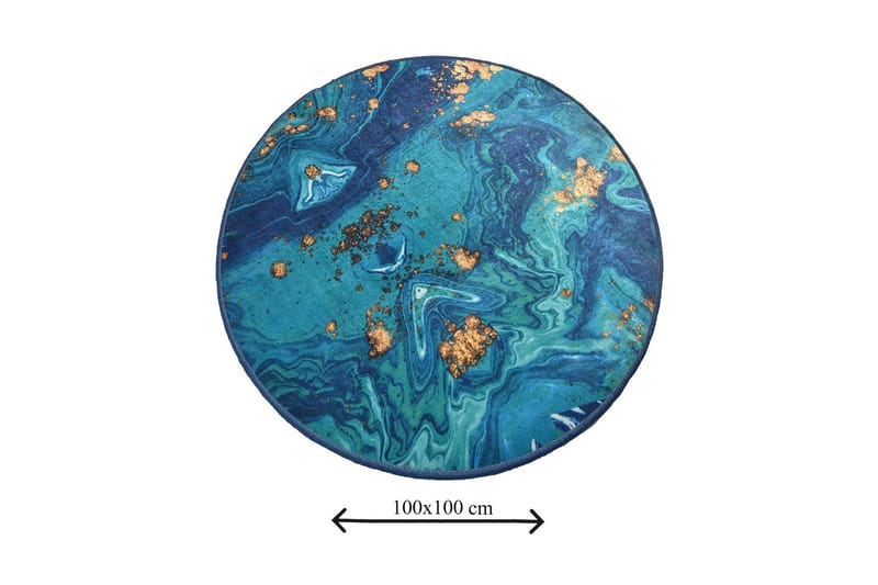 Chilai Home Bademåtte 100 Rund - Multifarvet - Tekstiler - Tæpper - Badeværelsesmåtte