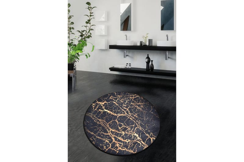 Chilai Home Bademåtte 100 Rund - Multifarvet - Tekstiler - Tæpper - Badeværelsesmåtte