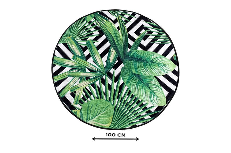 Chilai Home Bademåtte 100 Rund - Multifarvet - Tekstiler - Tæpper - Badeværelsesmåtte