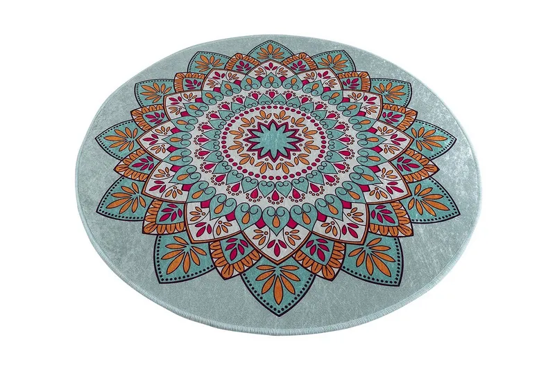 Chilai Home Bademåtte 100 Rund, Multifarvet