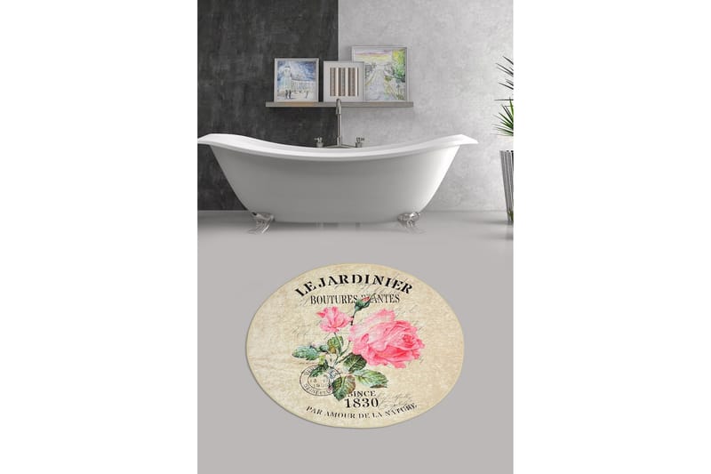 Chilai Home Bademåtte 100 Rund - Multifarvet - Tekstiler - Tæpper - Badeværelsesmåtte