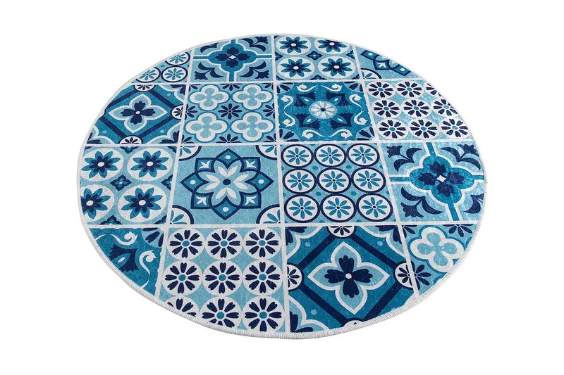 Chilai Home Bademåtte 100 Rund, Multifarvet