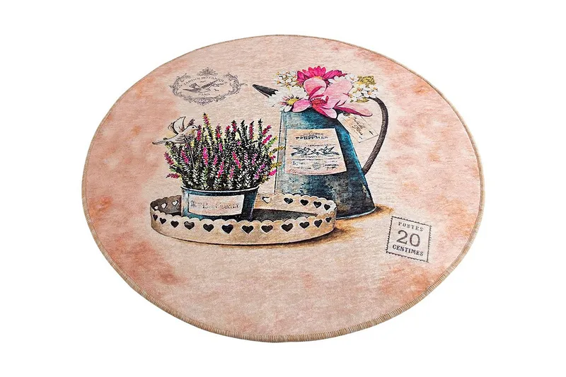 Chilai Home Bademåtte 100 Rund, Multifarvet