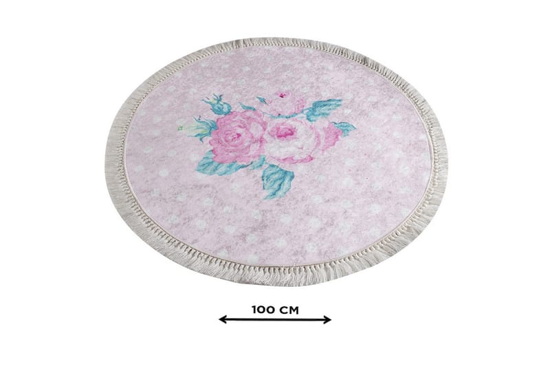 Chilai Home Bademåtte 100 Rund - Multifarvet - Tekstiler - Tæpper - Badeværelsesmåtte