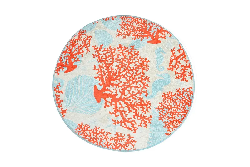 Chilai Home Bademåtte 100 Rund, Multifarvet