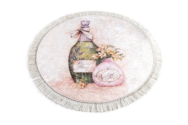 Chilai Home Bademåtte 100 Rund, Multifarvet