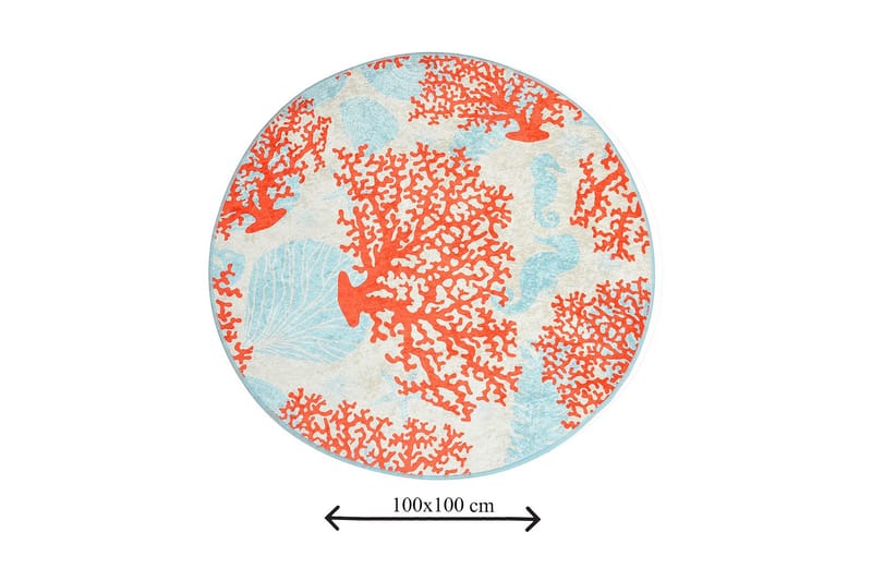 Chilai Home Bademåtte 100 Rund - Multifarvet - Tekstiler - Tæpper - Badeværelsesmåtte