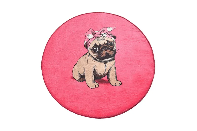 Chilai Home Bademåtte 100 Rund, Multifarvet