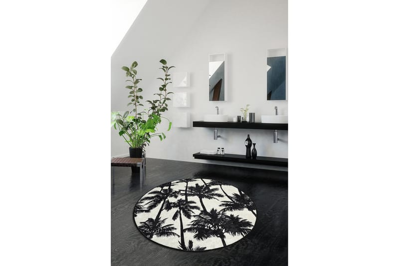 Chilai Home Bademåtte 100 Rund - Multifarvet - Tekstiler - Tæpper - Badeværelsesmåtte