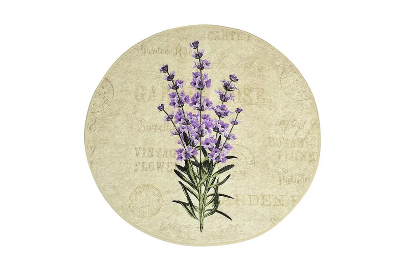 Chilai Home Bademåtte 100 Rund, Multifarvet