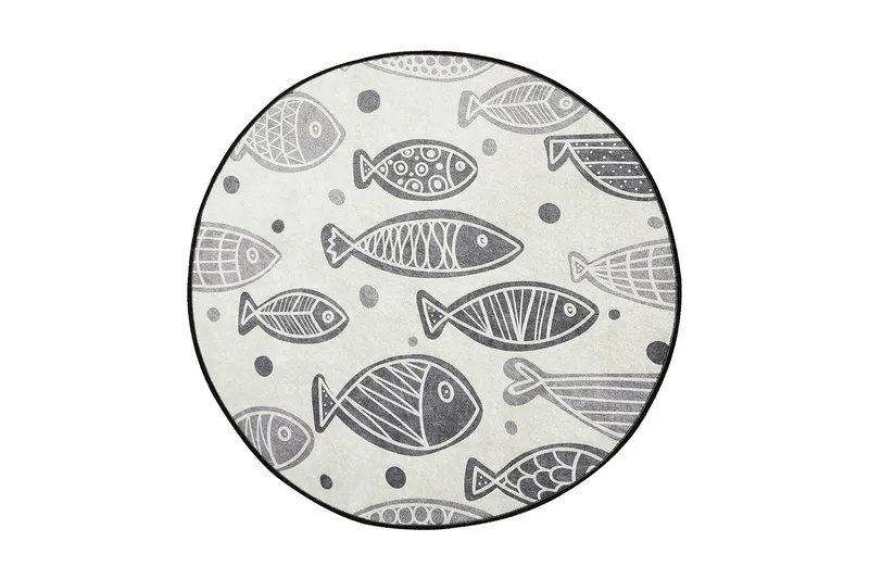 Chilai Home Bademåtte 100 Rund, Multifarvet