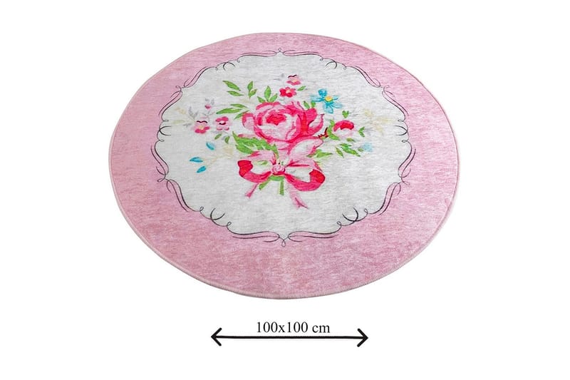 Chilai Home Bademåtte 100 Rund - Multifarvet - Tekstiler - Tæpper - Badeværelsesmåtte