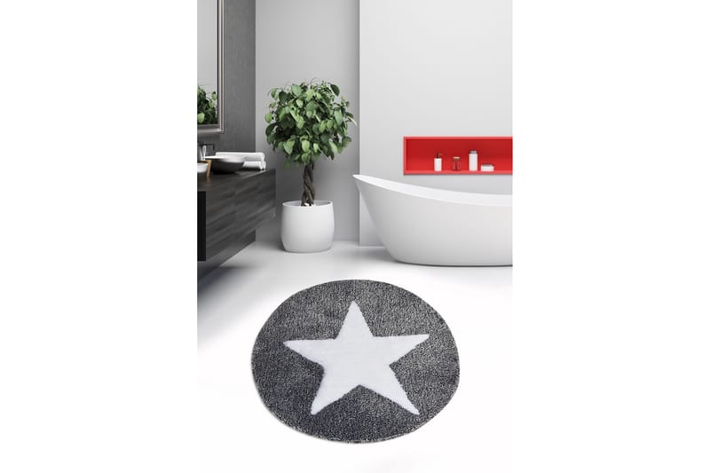 Chilai Home Bademåtte 90 Rund - Multifarvet - Tekstiler - Tæpper - Badeværelsesmåtte