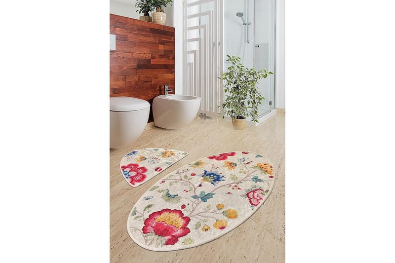 Chilai Home Bademåtte Sæt med 2 - Multifarvet - Tekstiler - Tæpper - Badeværelsesmåtte