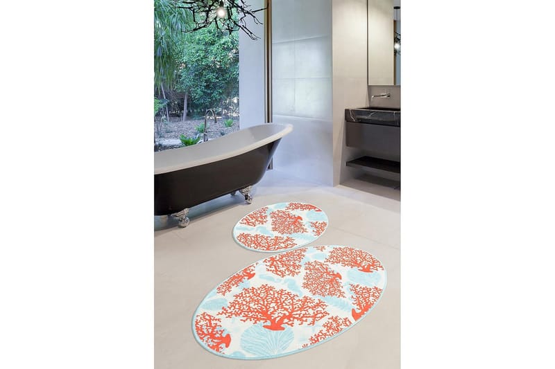 Chilai Home Bademåtte Sæt med 2 - Multifarvet - Tekstiler - Tæpper - Badeværelsesmåtte