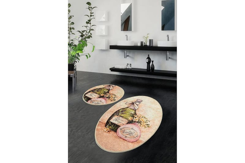 Chilai Home Bademåtte Sæt med 2 - Multifarvet - Tekstiler - Tæpper - Badeværelsesmåtte