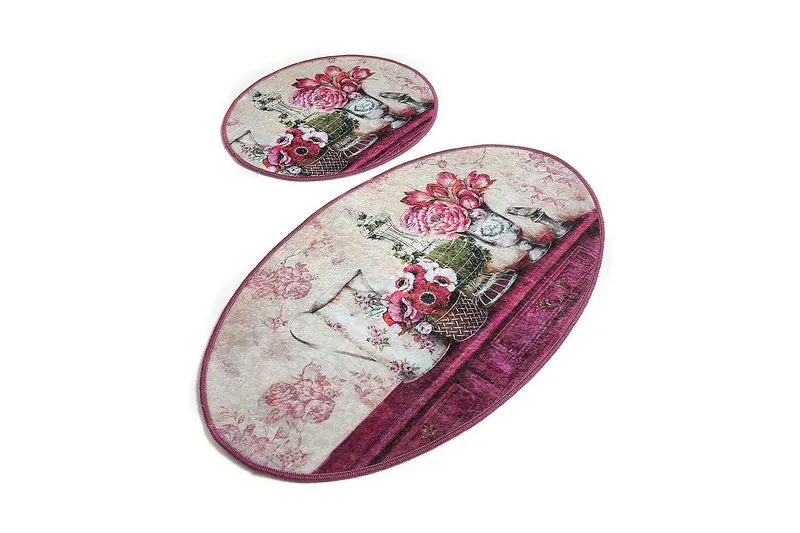 Chilai Home Bademåtte Sæt med 2, Multifarvet