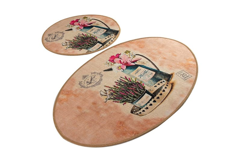 Chilai Home Bademåtte Sæt med 2, Multifarvet