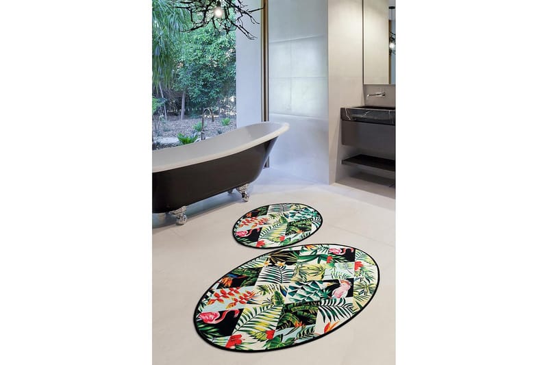 Chilai Home Bademåtte Sæt med 2 - Multifarvet - Tekstiler - Tæpper - Badeværelsesmåtte