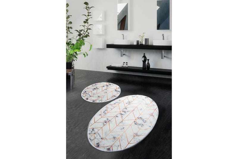 Chilai Home Bademåtte Sæt med 2 - Multifarvet - Tekstiler - Tæpper - Badeværelsesmåtte