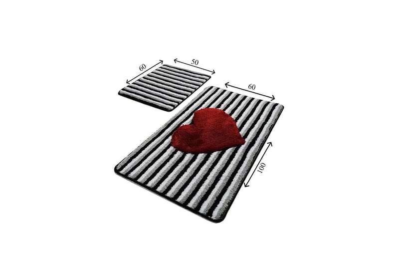 Chilai Home Bademåtte Sæt med 2 - Multifarvet - Tekstiler - Tæpper - Badeværelsesmåtte