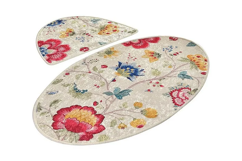 Chilai Home Bademåtte Sæt med 2, Multifarvet