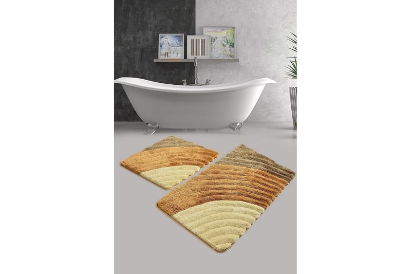 Chilai Home Bademåtte Sæt med 2 - Multifarvet - Tekstiler - Tæpper - Badeværelsesmåtte