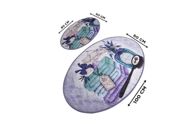 Chilai Home Bademåtte Sæt med 2 - Multifarvet - Tekstiler - Tæpper - Badeværelsesmåtte