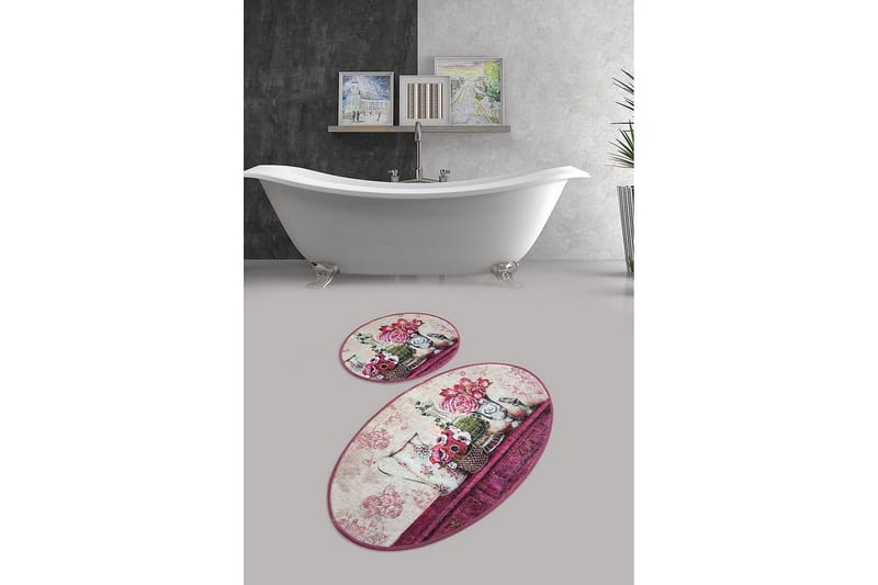 Chilai Home Bademåtte Sæt med 2 - Multifarvet - Tekstiler - Tæpper - Badeværelsesmåtte