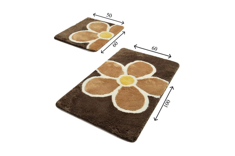 Chilai Home Bademåtte Sæt med 2 - Multifarvet - Tekstiler - Tæpper - Badeværelsesmåtte