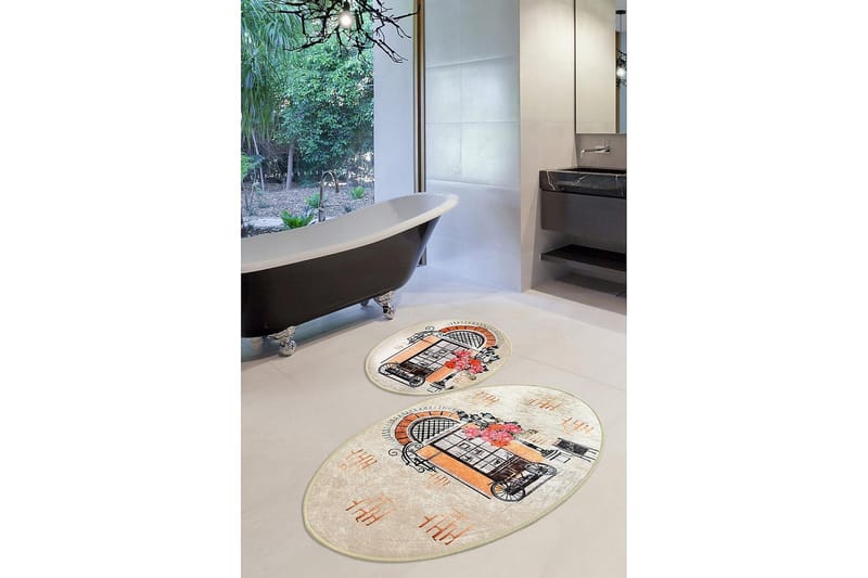 Chilai Home Bademåtte Sæt med 2 - Multifarvet - Tekstiler - Tæpper - Badeværelsesmåtte