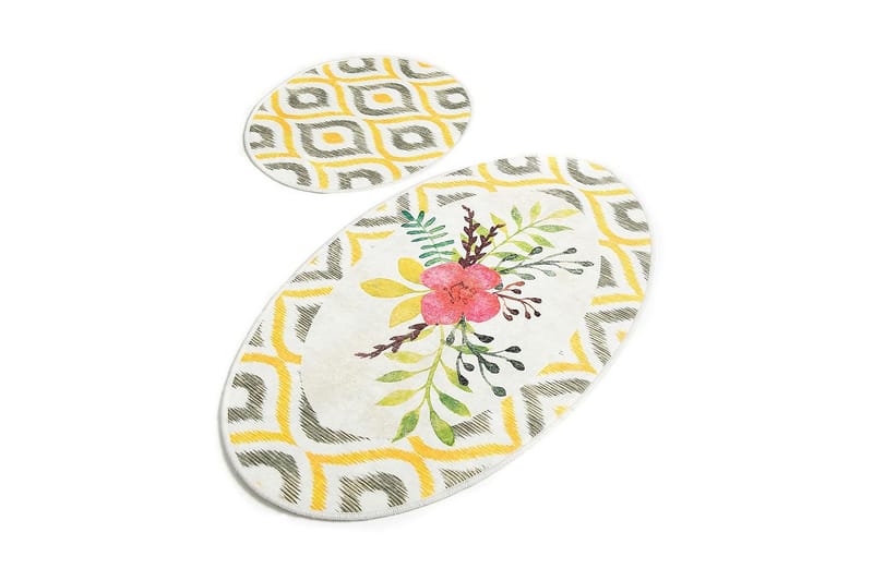 Chilai Home Bademåtte Sæt med 2, Multifarvet