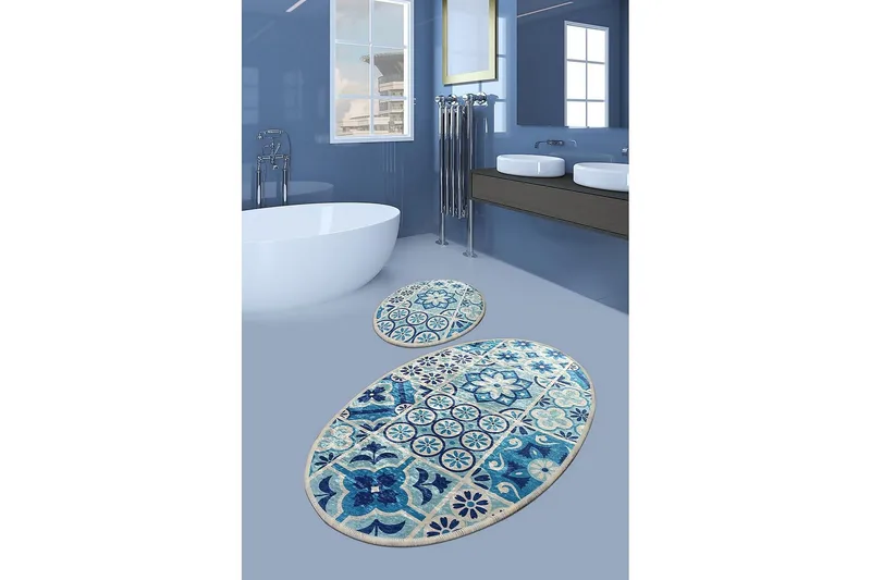 Chilai Home Bademåtte Sæt med 2 - Multifarvet - Tekstiler - Tæpper - Badeværelsesmåtte