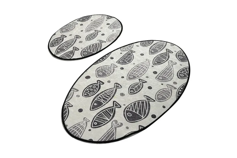 Chilai Home Bademåtte Sæt med 2, Multifarvet