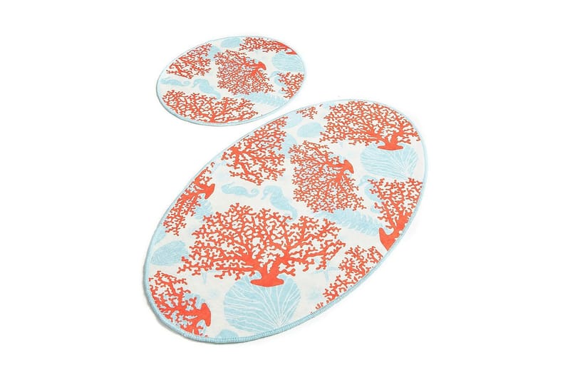 Chilai Home Bademåtte Sæt med 2, Multifarvet