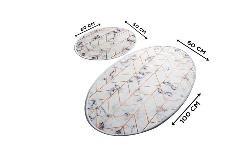 Chilai Home Bademåtte Sæt med 2 - Multifarvet - Tekstiler - Tæpper - Badeværelsesmåtte