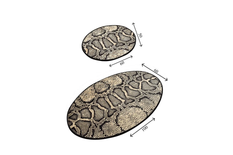 Chilai Home Bademåtte Sæt med 2 - Multifarvet - Tekstiler - Tæpper - Badeværelsesmåtte
