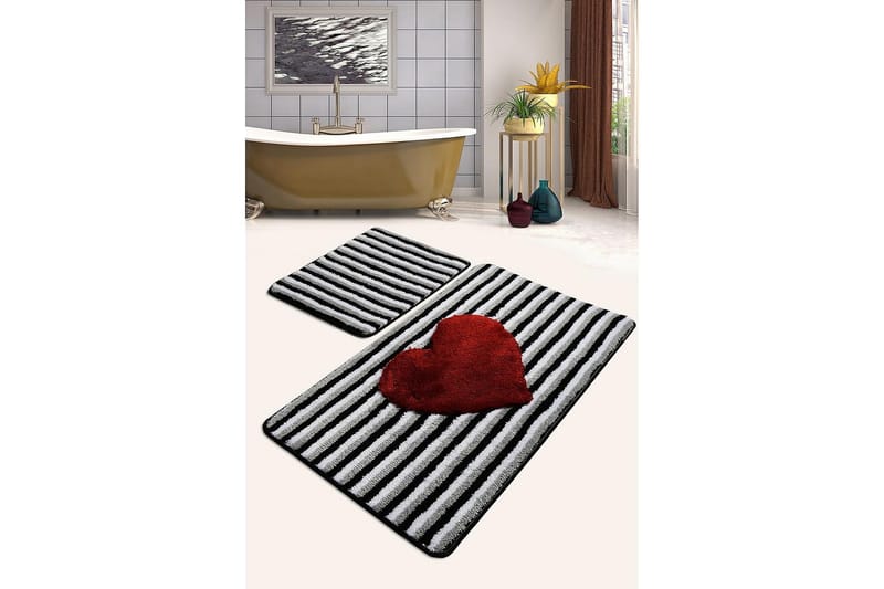 Chilai Home Bademåtte Sæt med 2 - Multifarvet - Tekstiler - Tæpper - Badeværelsesmåtte