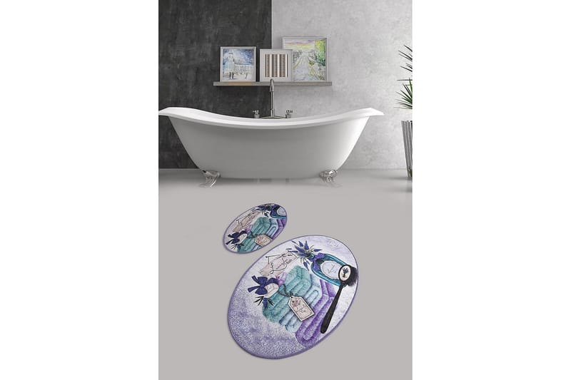 Chilai Home Bademåtte Sæt med 2 - Multifarvet - Tekstiler - Tæpper - Badeværelsesmåtte