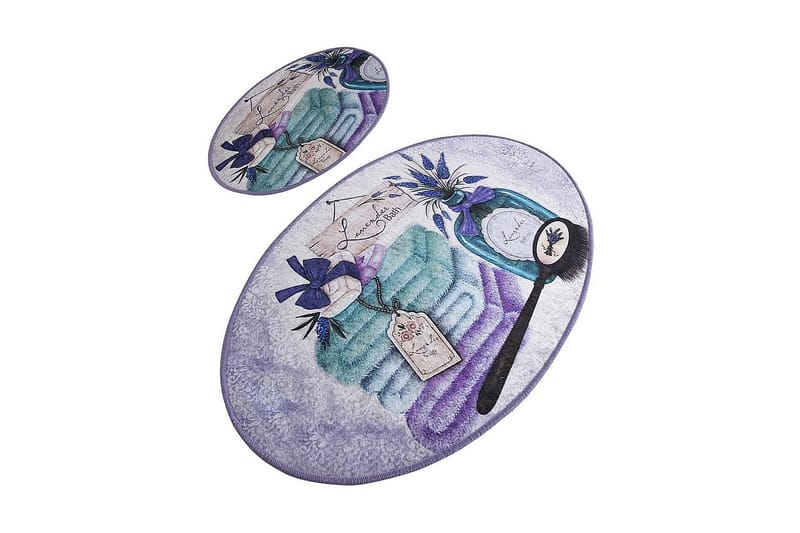 Chilai Home Bademåtte Sæt med 2, Multifarvet