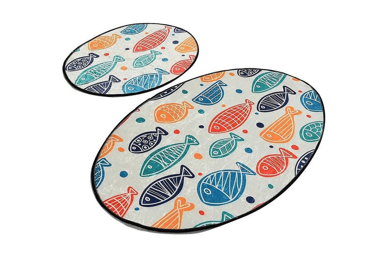 Chilai Home Bademåtte Sæt med 2, Multifarvet