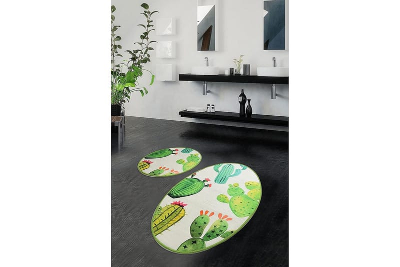 Chilai Home Bademåtte Sæt med 2 - Multifarvet - Tekstiler - Tæpper - Badeværelsesmåtte