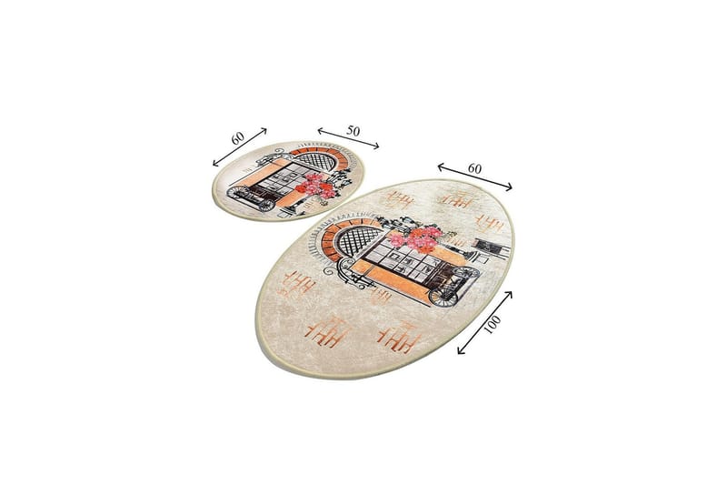 Chilai Home Bademåtte Sæt med 2 - Multifarvet - Tekstiler - Tæpper - Badeværelsesmåtte