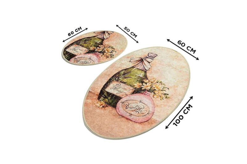 Chilai Home Bademåtte Sæt med 2 - Multifarvet - Tekstiler - Tæpper - Badeværelsesmåtte