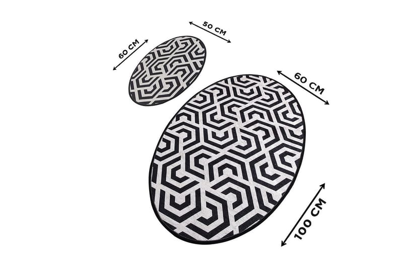 Chilai Home Bademåtte Sæt med 2 - Multifarvet - Tekstiler - Tæpper - Badeværelsesmåtte